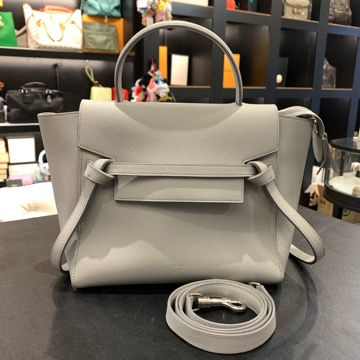 Celine - Belt Bag - Leather - Grey - (small)