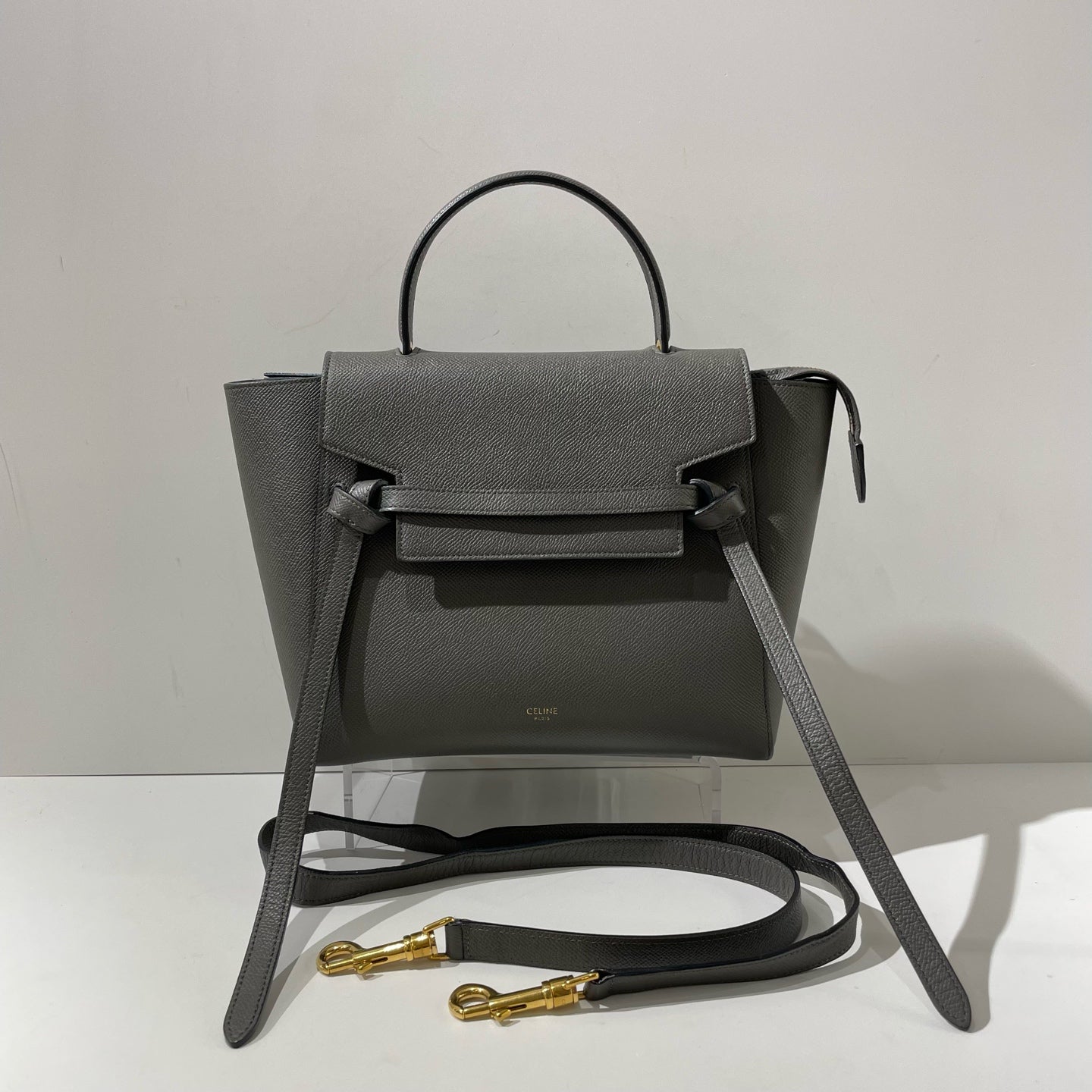 Celine - Belt Bag - Leather - Grey - (small)
