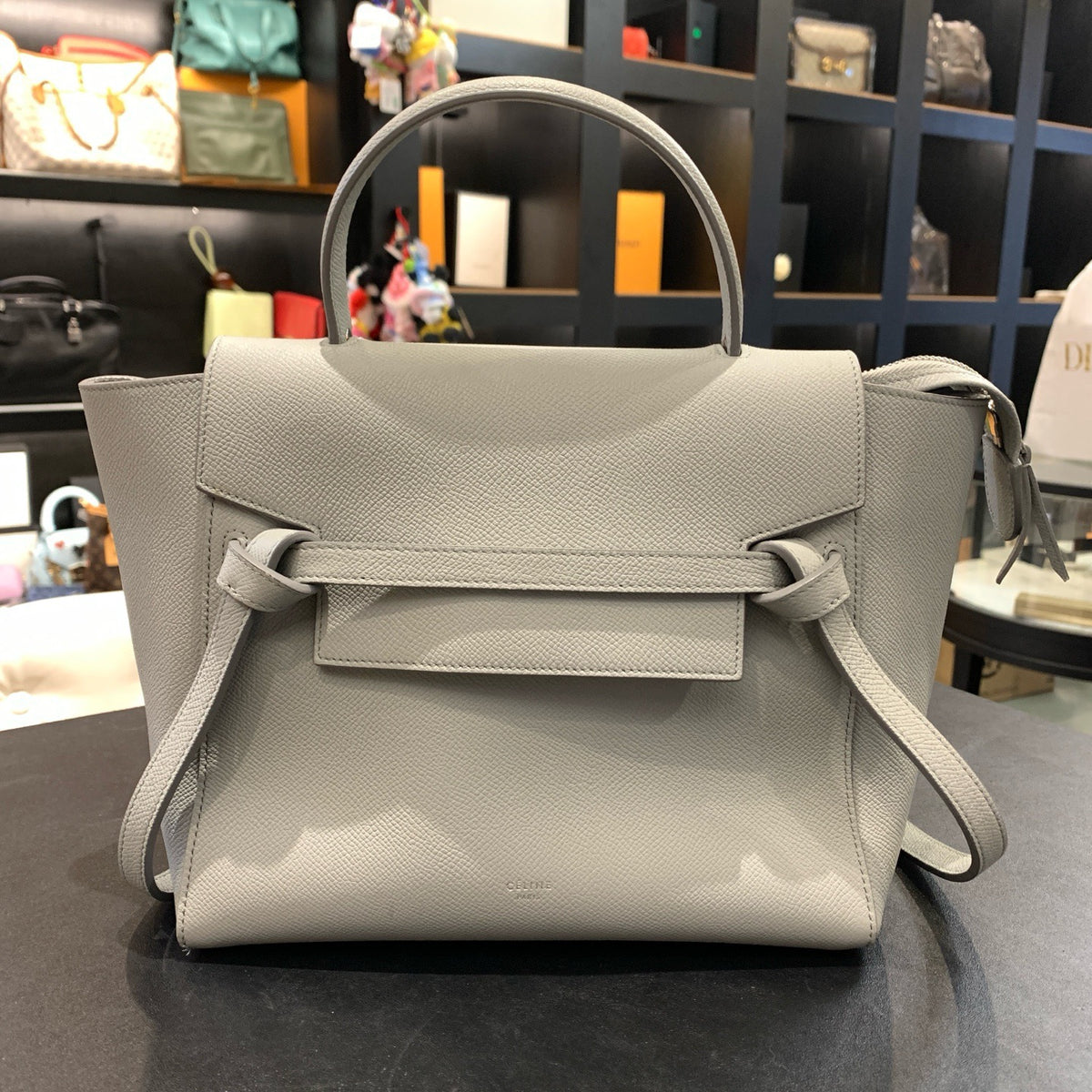 Celine - Belt Bag - Leather - Grey - (small)