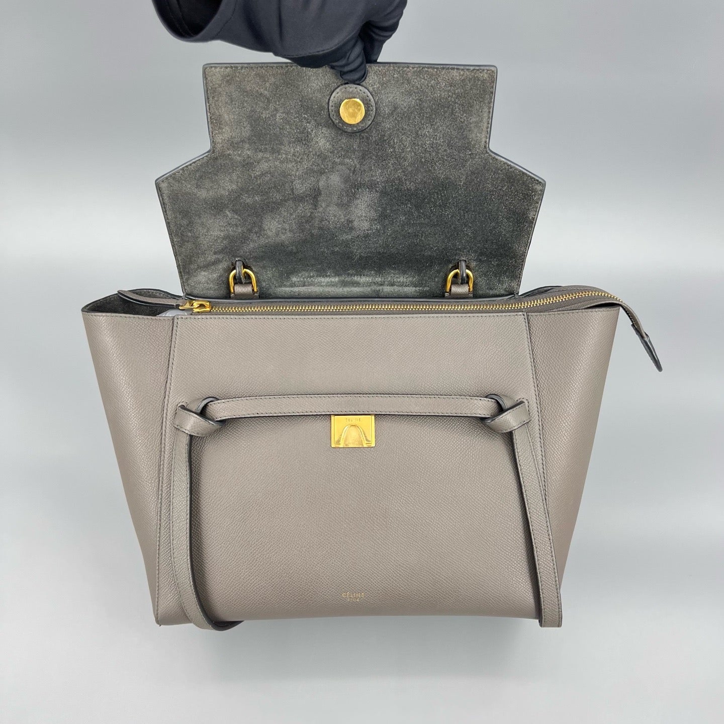 Celine - Belt Bag - Leather - Grey - (small)