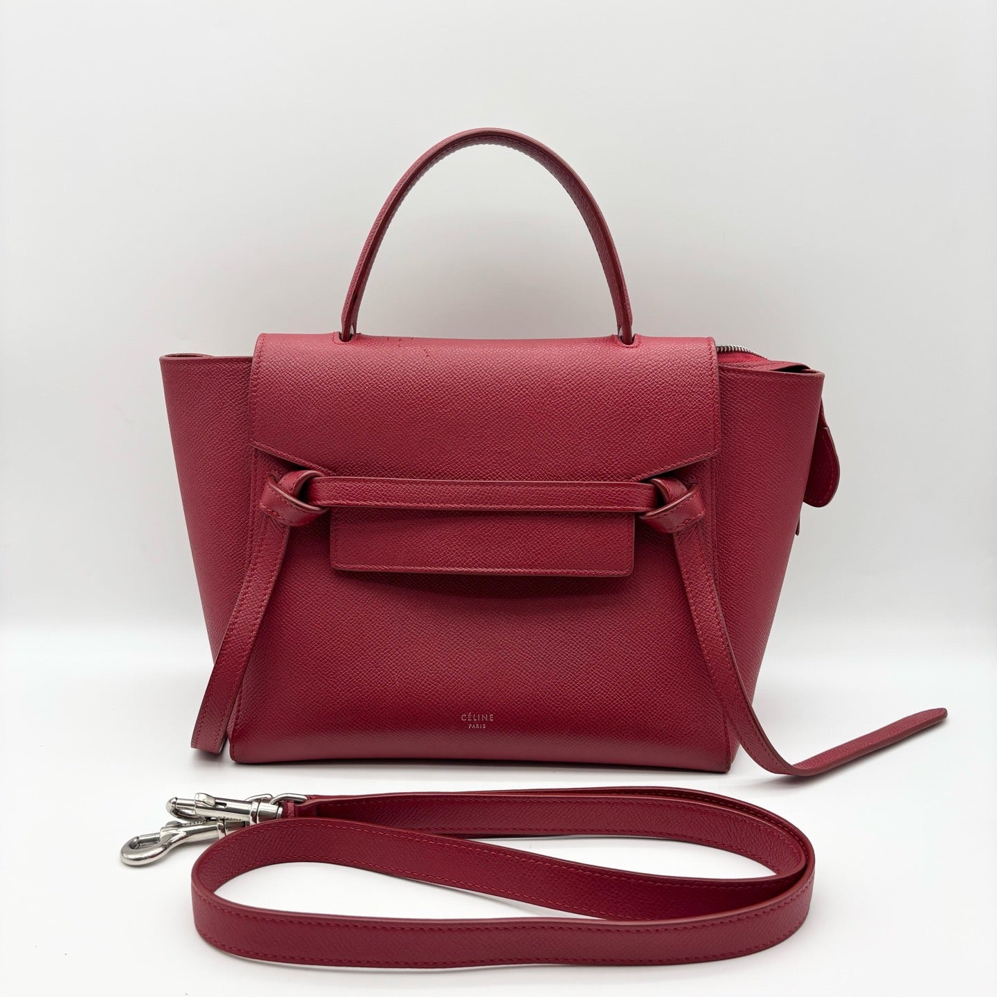 Celine - Belt Bag - Leather - Red - (micro)