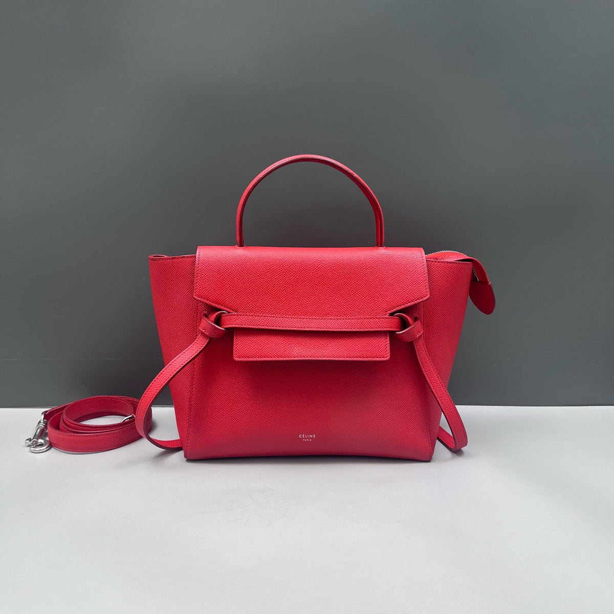 Celine - Belt Bag - Leather - Red - (small)