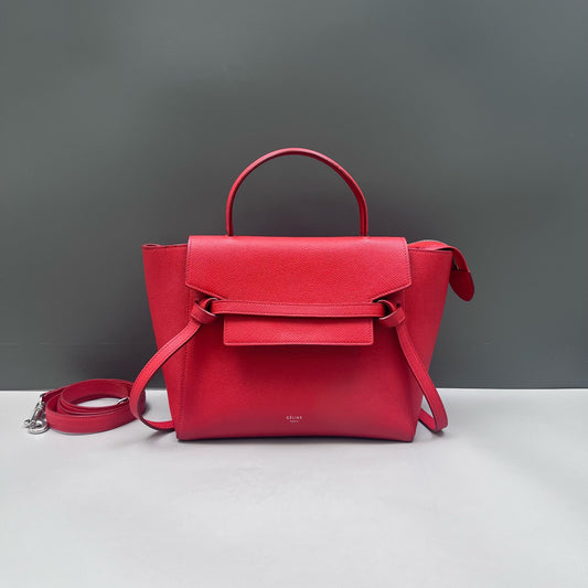 Celine - Belt Bag - Leather - Red - (small)