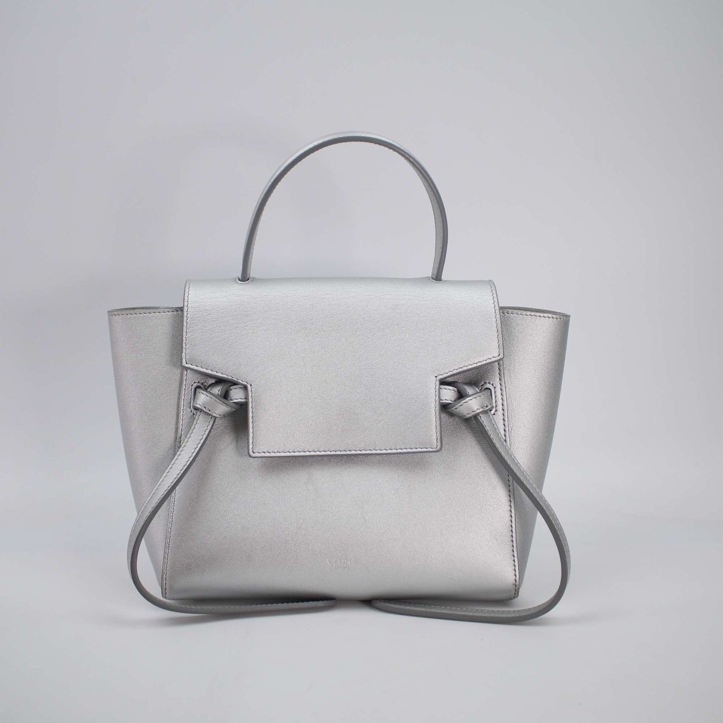 Celine - Belt Bag - Leather - Silver - (mini)