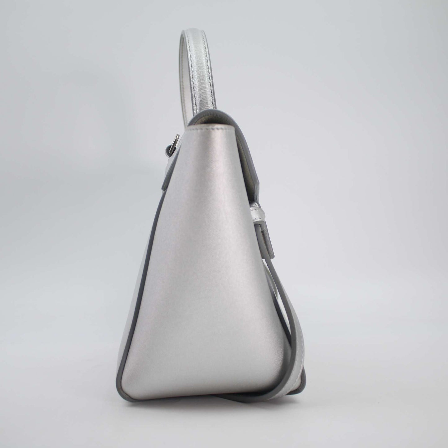 Celine - Belt Bag - Leather - Silver - (mini)