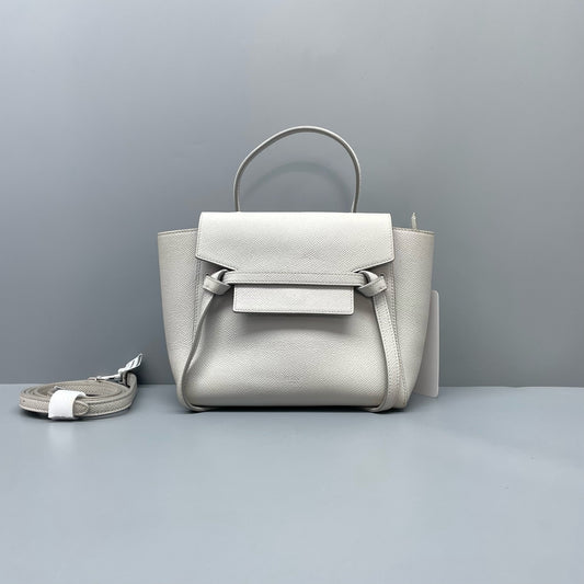 Celine - Belt Bag - Leather - White - (mini)