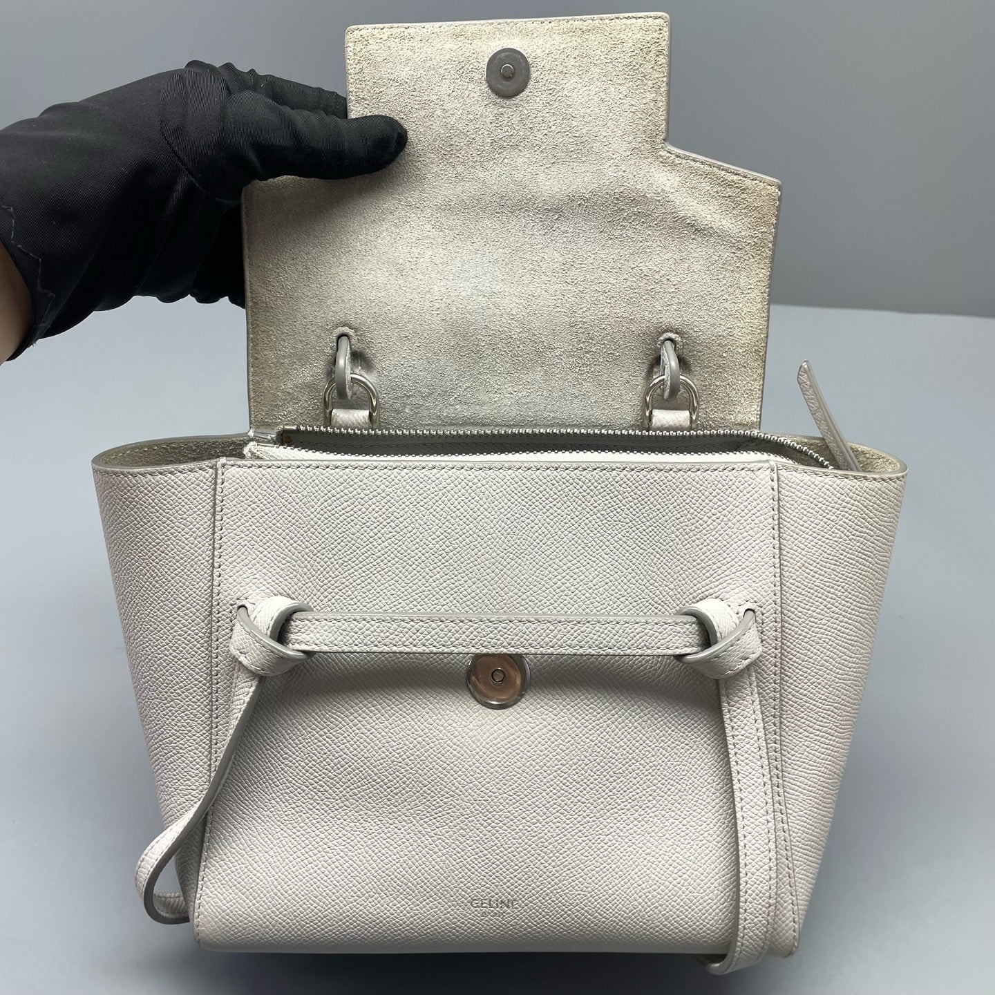 Celine - Belt Bag - Leather - White - (mini)