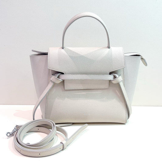 Celine - Belt Bag - Leather - White - (Small)