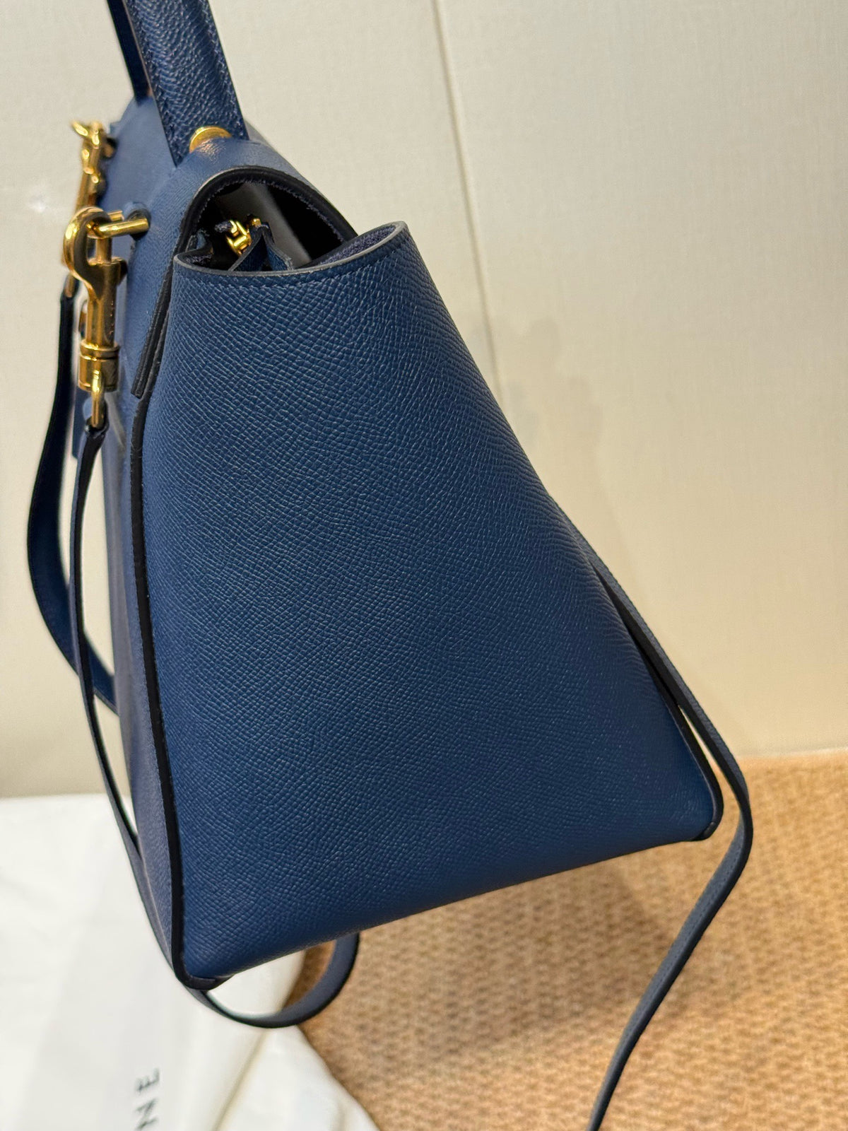 Celine - Belt Bag Medium - Leather - Navy - (medium)