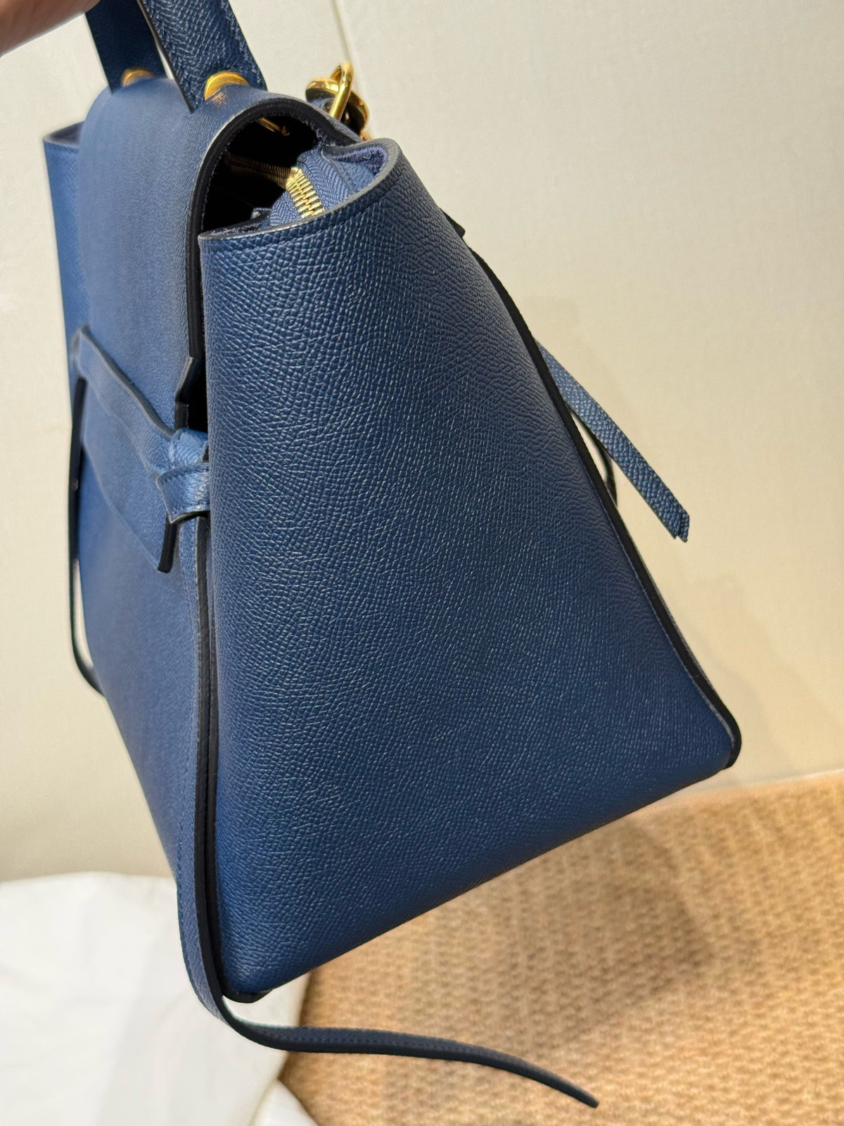 Celine - Belt Bag Medium - Leather - Navy - (medium)