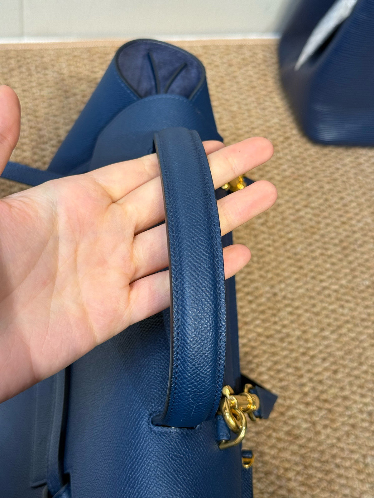 Celine - Belt Bag Medium - Leather - Navy - (medium)