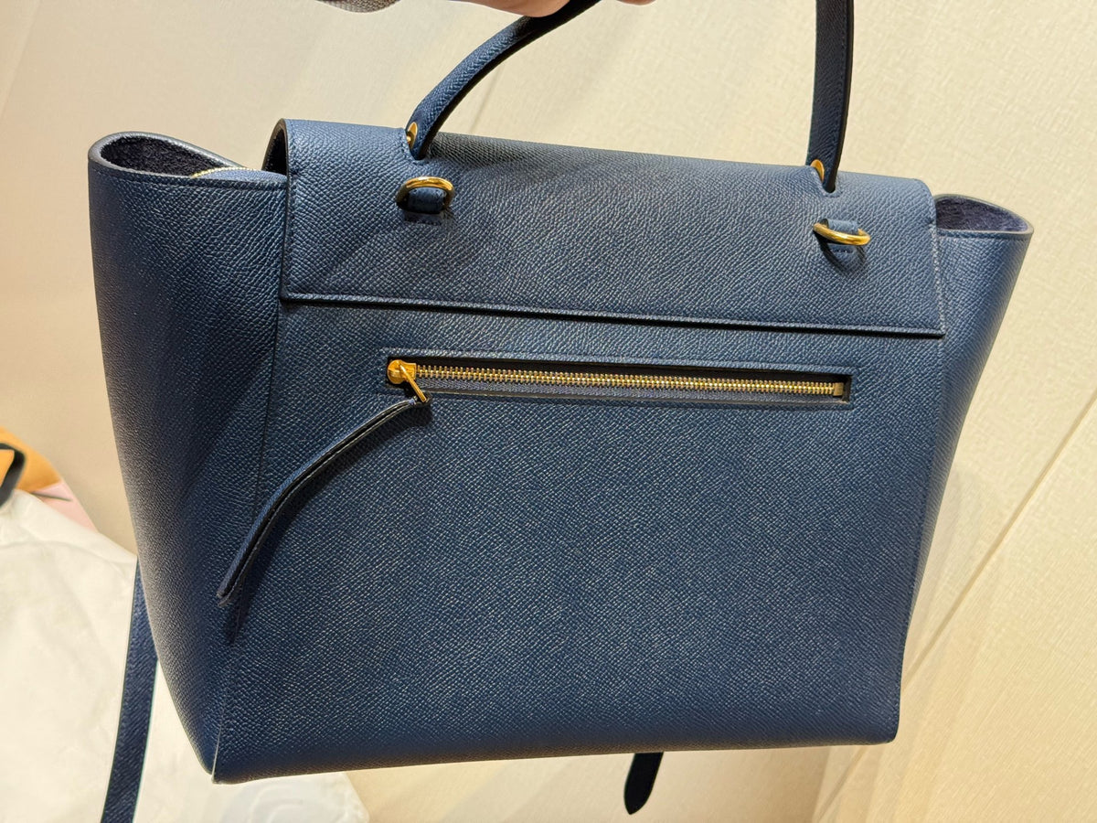 Celine - Belt Bag Medium - Leather - Navy - (medium)