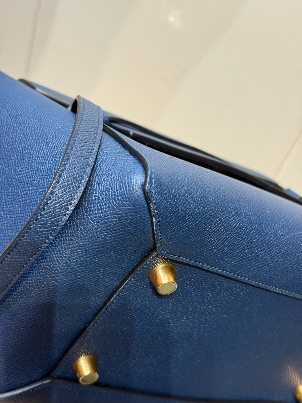 Celine - Belt Bag Medium - Leather - Navy - (medium)