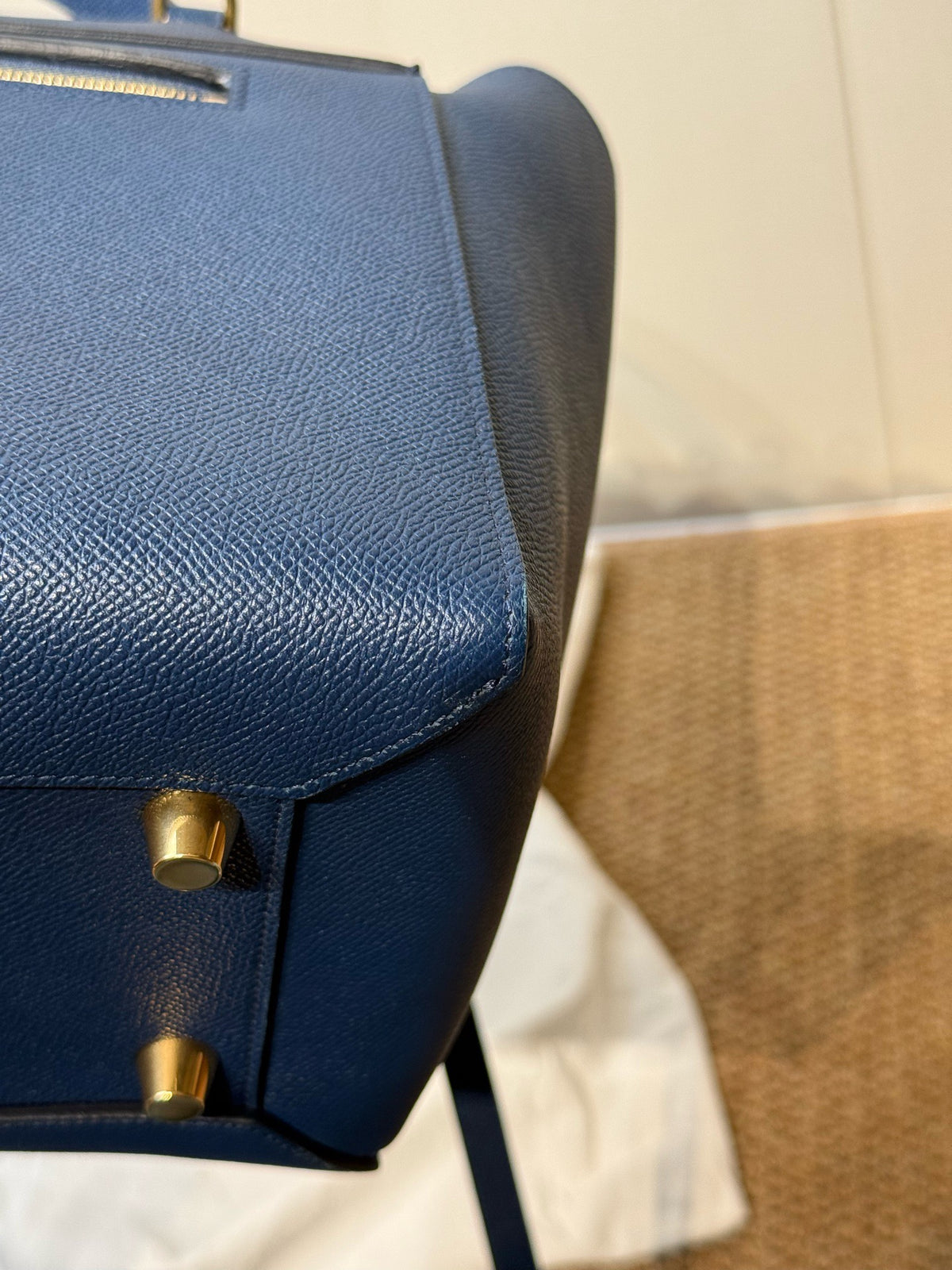Celine - Belt Bag Medium - Leather - Navy - (medium)