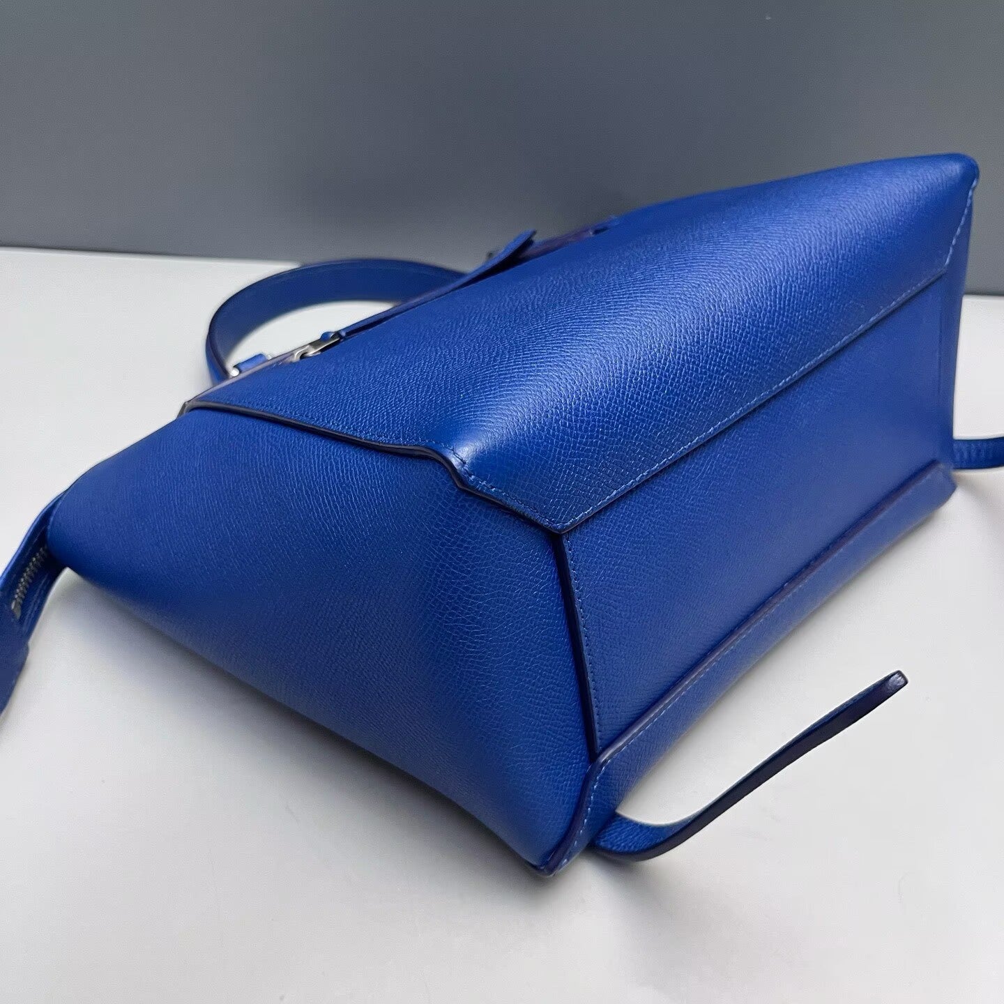 Celine - Belt Bag Micro - Grained calfskin leather - Deep Royal Blue with Silver-Tone Hardware - (Micro)