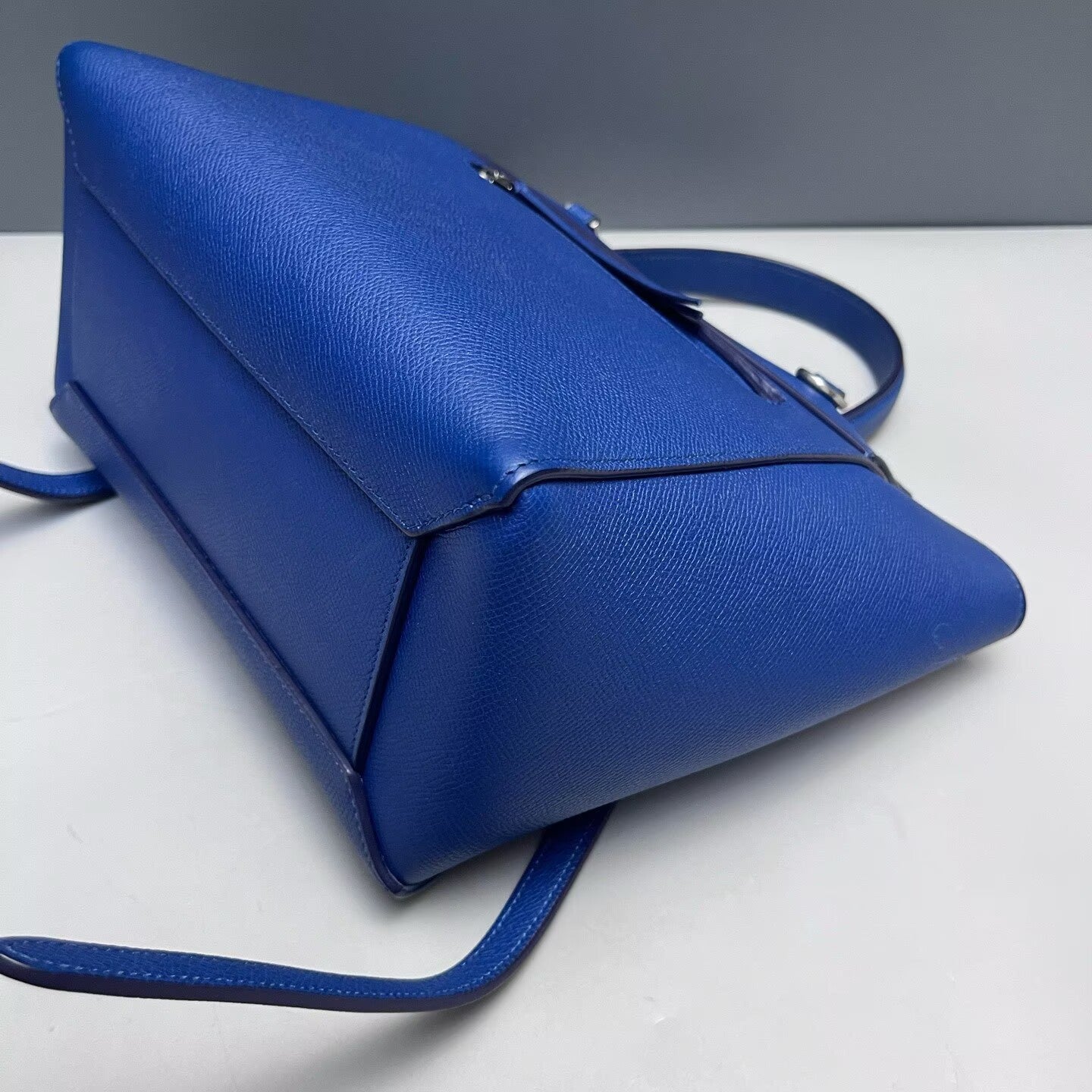Celine - Belt Bag Micro - Grained calfskin leather - Deep Royal Blue with Silver-Tone Hardware - (Micro)