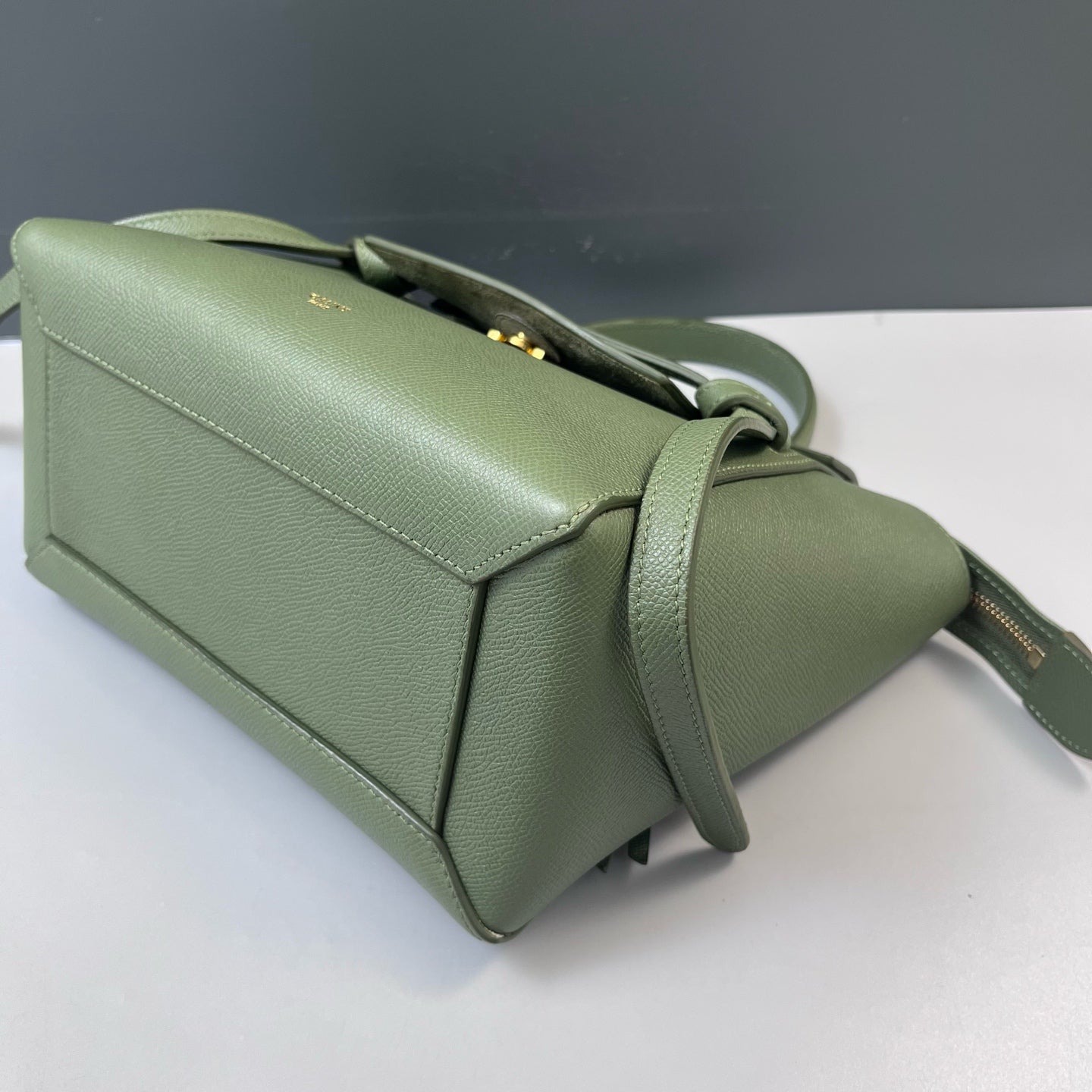 Celine - Belt Bag (Micro) - Grained calfskin leather - Green - (mini)
