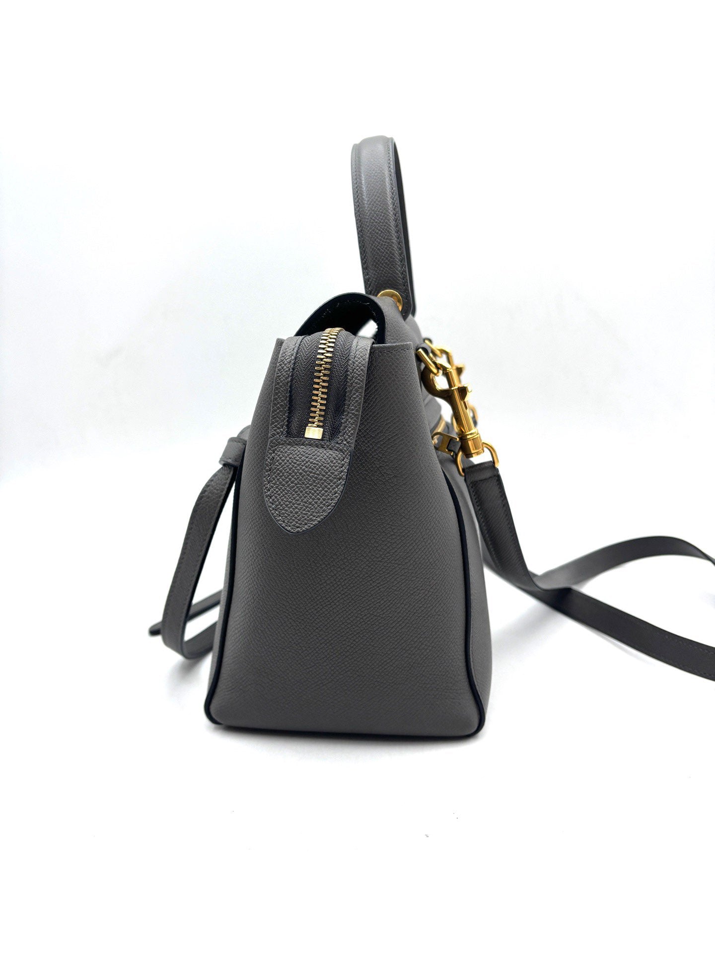 Celine - Belt Bag Micro - Grained cow leather - Elephant Grey - (mini)