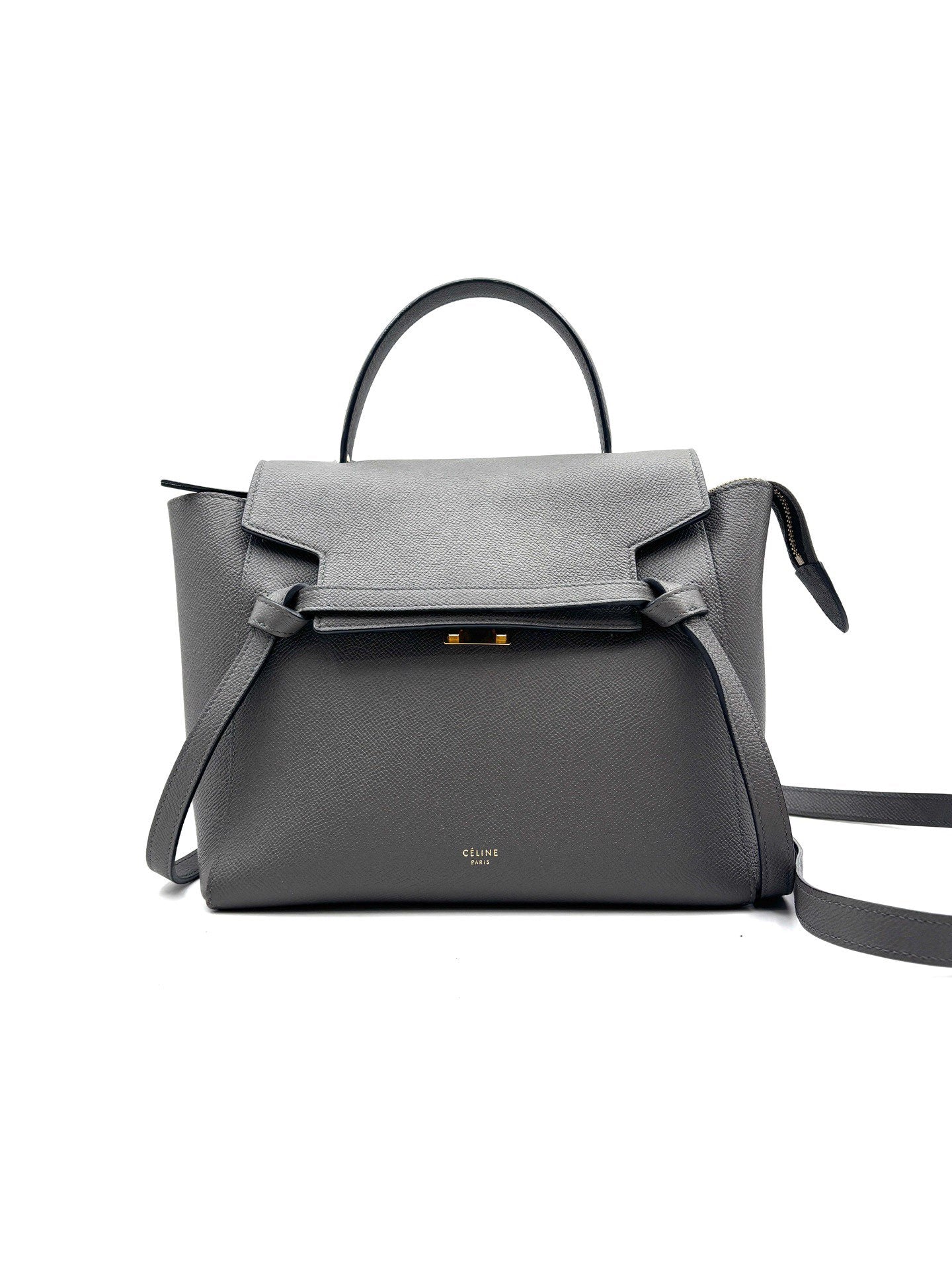 Celine - Belt Bag Micro - Grained cow leather - Elephant Grey - (mini)
