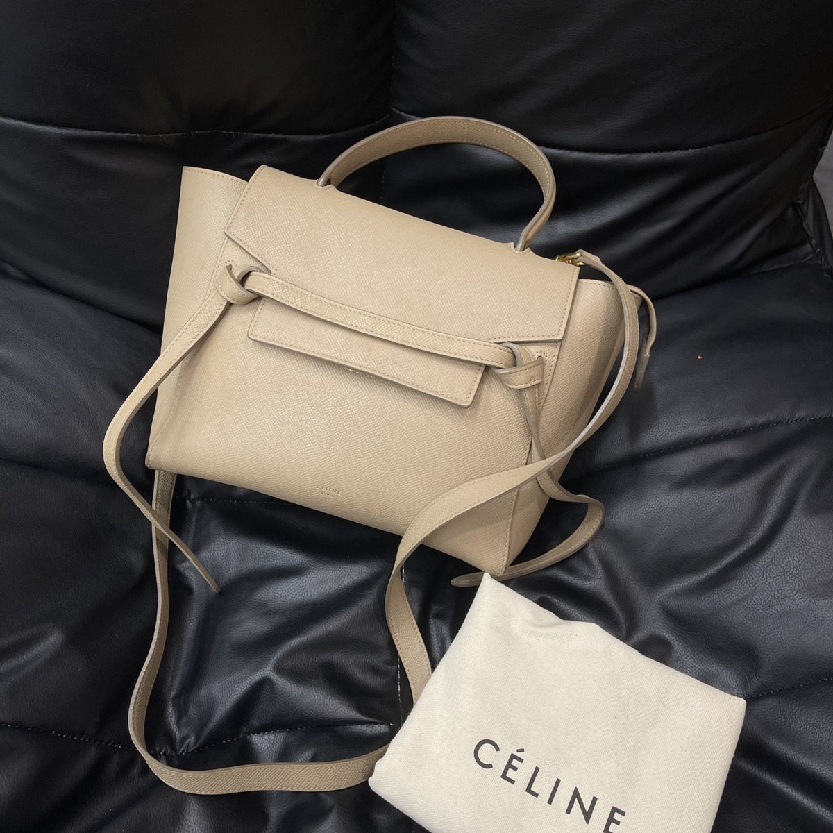 Celine - Belt Bag Micro - Leather - Beige - (small)