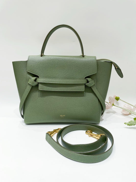 Celine - Belt Bag Micro - Leather - Green - (mini)