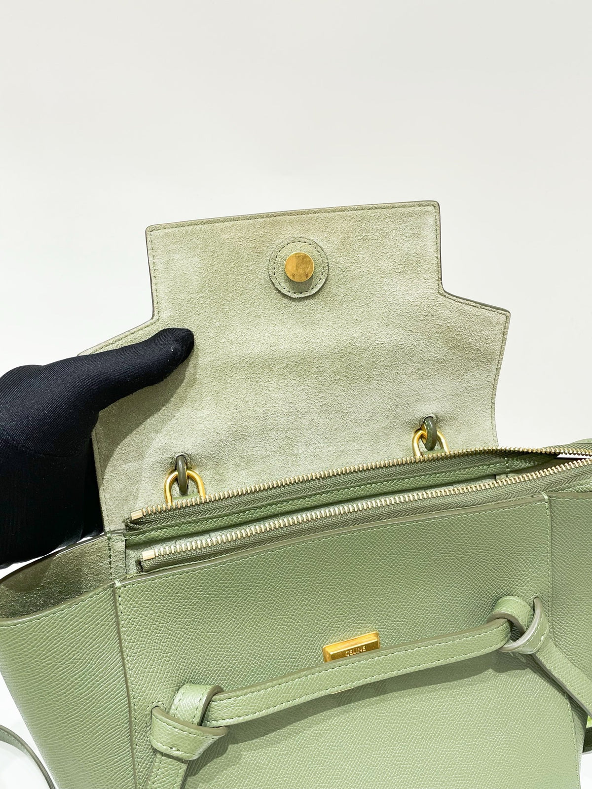 Celine - Belt Bag Micro - Leather - Green - (mini)
