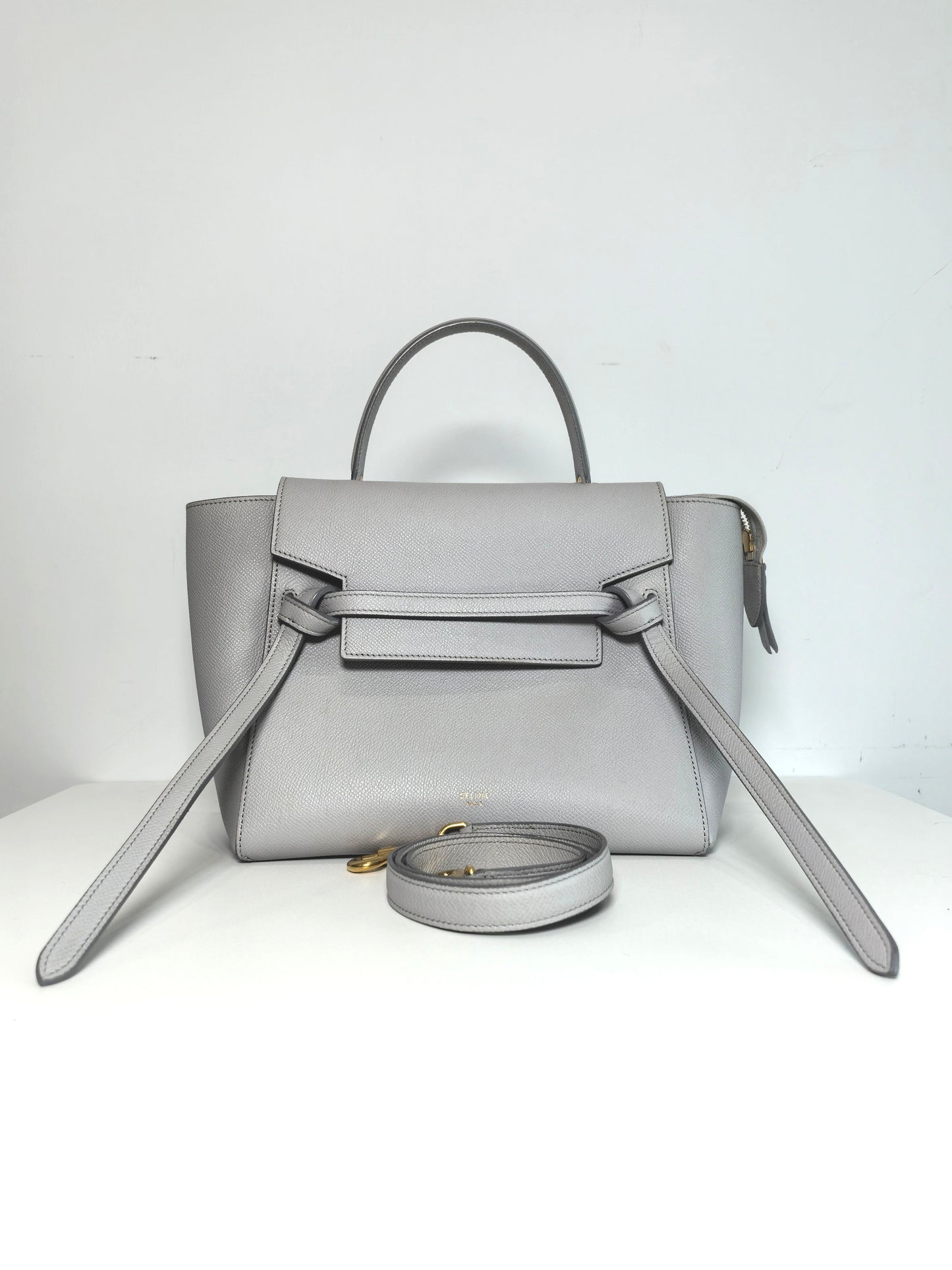 Celine - Belt Bag Micro - Leather - Grey - (micro)