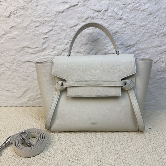 Celine - Belt Bag Micro - Leather - White - (Micro)