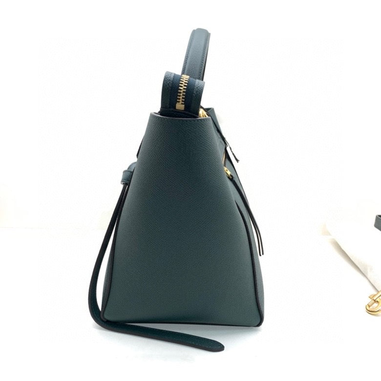 Celine - Belt Bag Mini - Grained calfskin leather - Dark Green - (Mini)