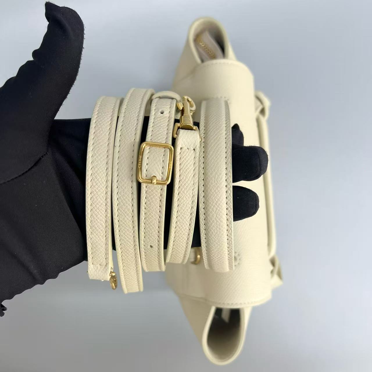 Celine - Belt Bag Nano - Grained calfskin leather - Beige - (Nano)