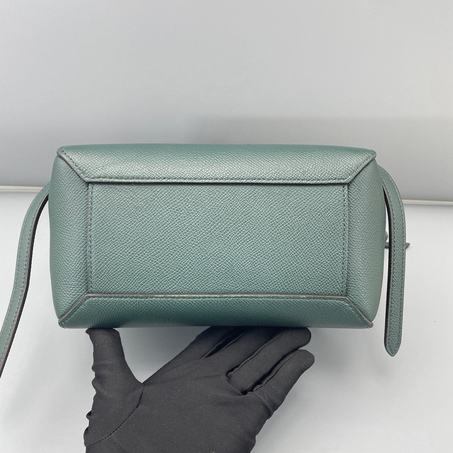 Celine - Belt Bag Nano - Grained calfskin leather - Dark Green with Gold-Tone Hardware - (mini)