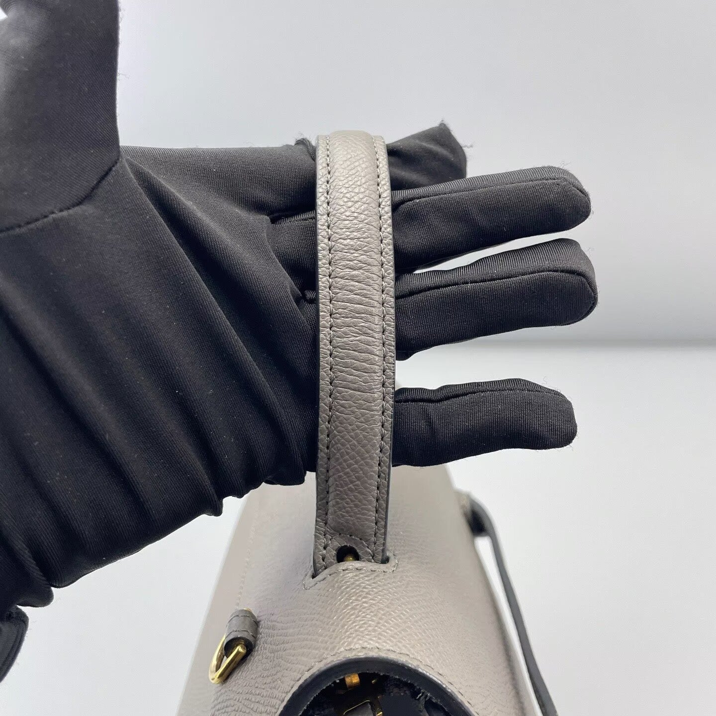 Celine - Belt Bag Nano - Grained calfskin leather - Grey - (mini)