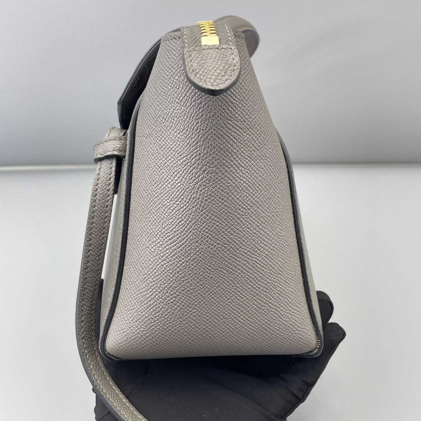 Celine - Belt Bag Nano - Grained calfskin leather - Grey - (mini)