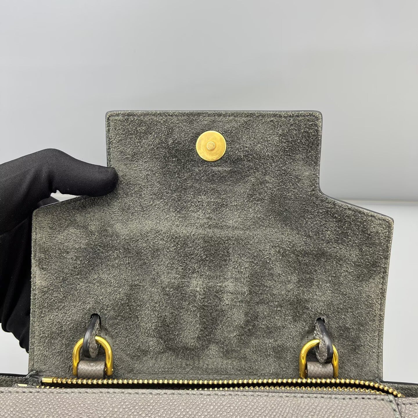 Celine - Belt Bag Nano - Grained calfskin leather - Grey - (mini)