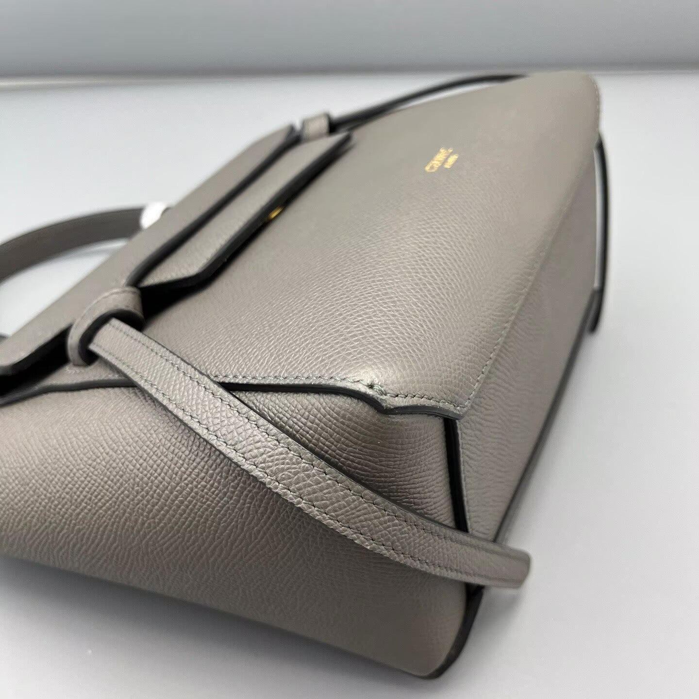 Celine - Belt Bag Nano - Grained calfskin leather - Grey - (mini)