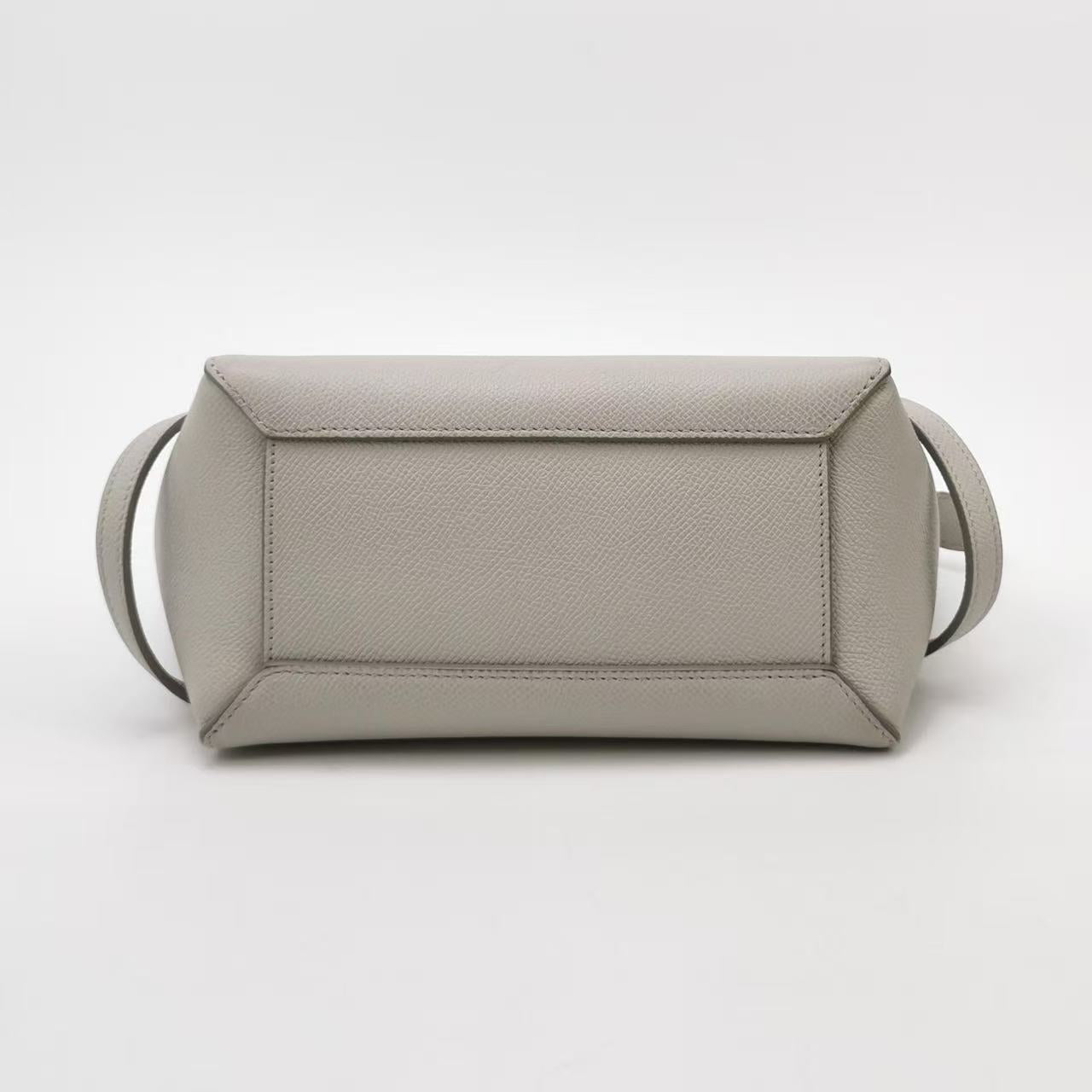 Celine - Belt Bag Nano - Grained calfskin leather - Grey - (mini)