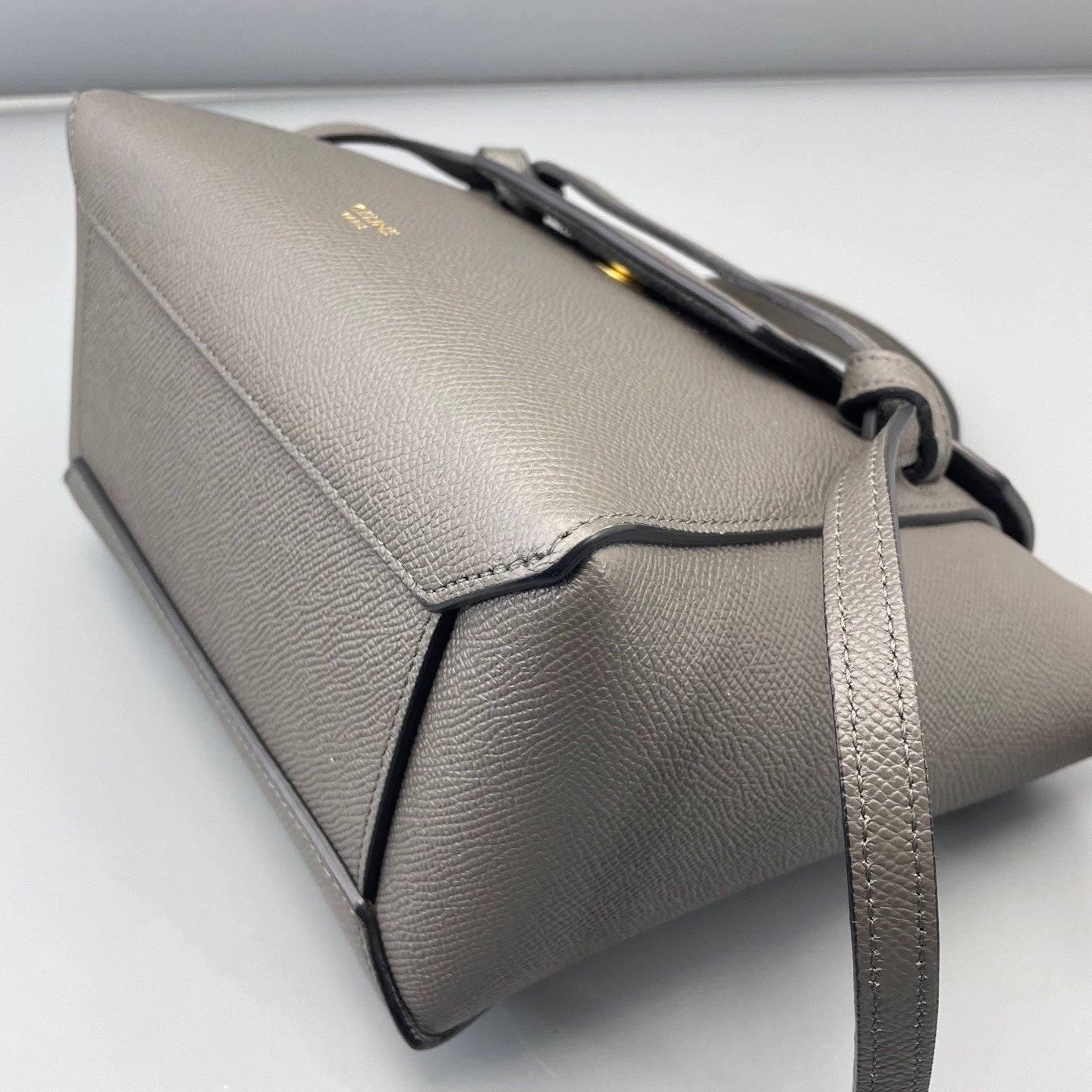 Celine - Belt Bag Nano - Grained calfskin leather - Grey - (mini)