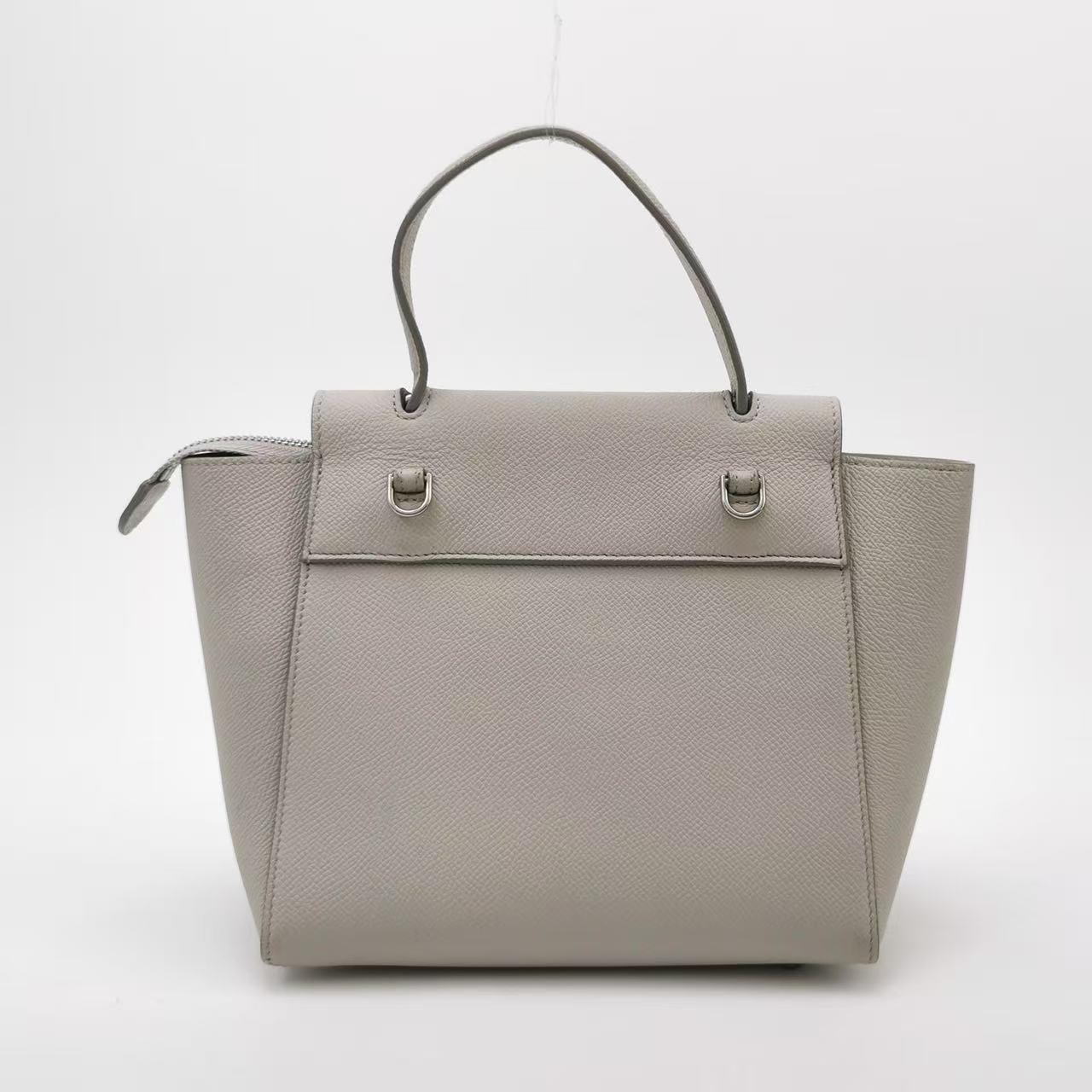 Celine - Belt Bag Nano - Grained calfskin leather - Grey - (mini)