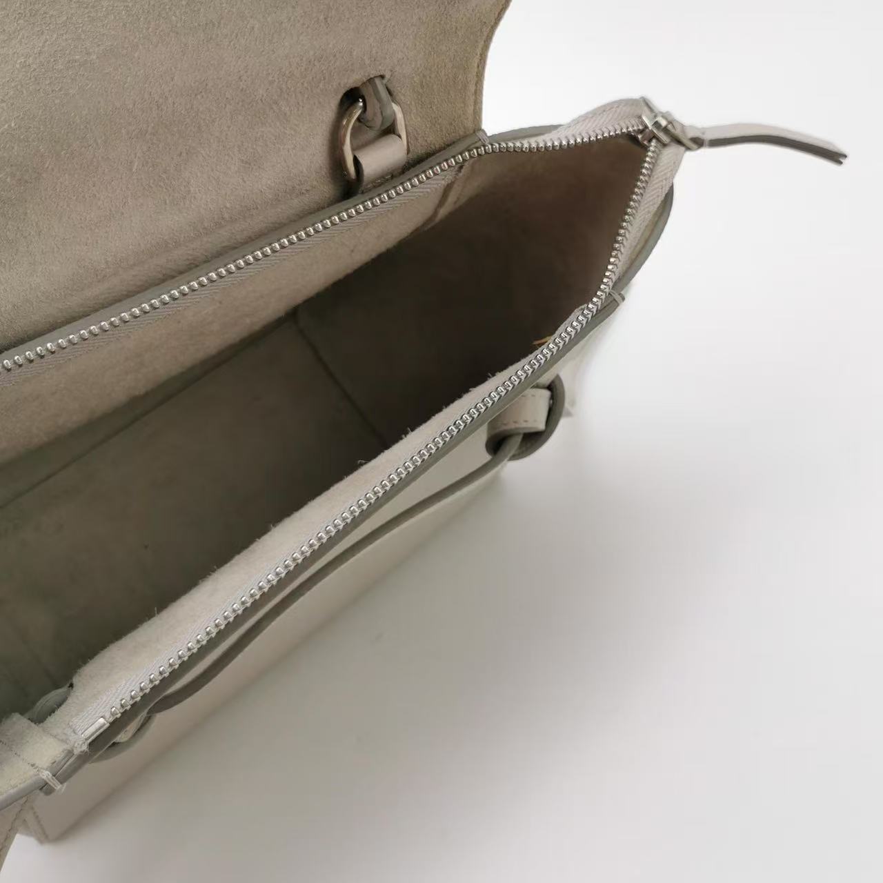 Celine - Belt Bag Nano - Grained calfskin leather - Grey - (mini)