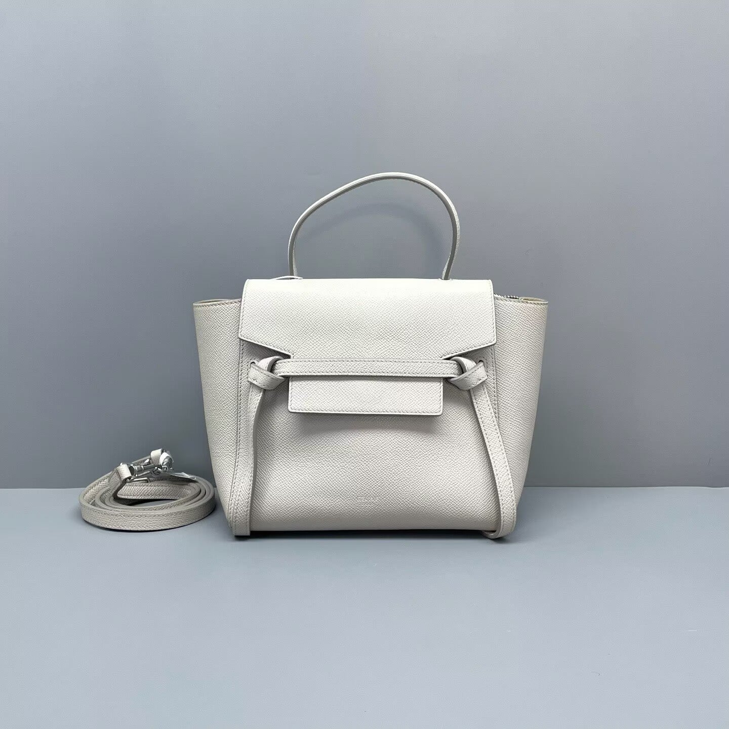 Celine - Belt Bag Nano - Grained calfskin leather - White - (Mini)