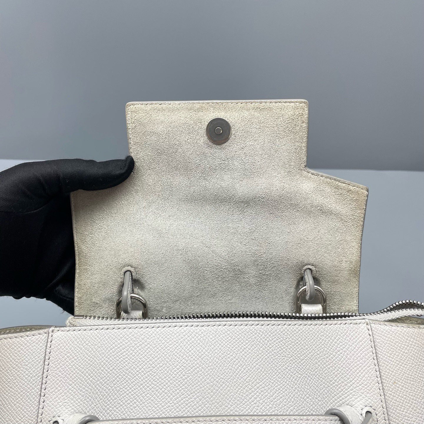 Celine - Belt Bag Nano - Grained calfskin leather - White - (Mini)