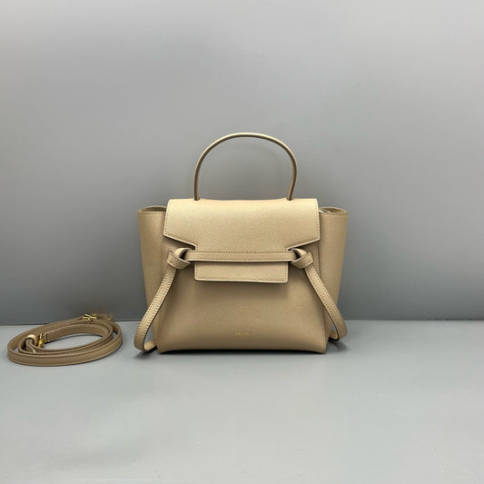 Celine - Belt Bag Nano - Leather - Beige - (mini)