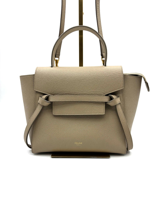 Celine - Belt Bag Nano - Leather - Beige - (mini)