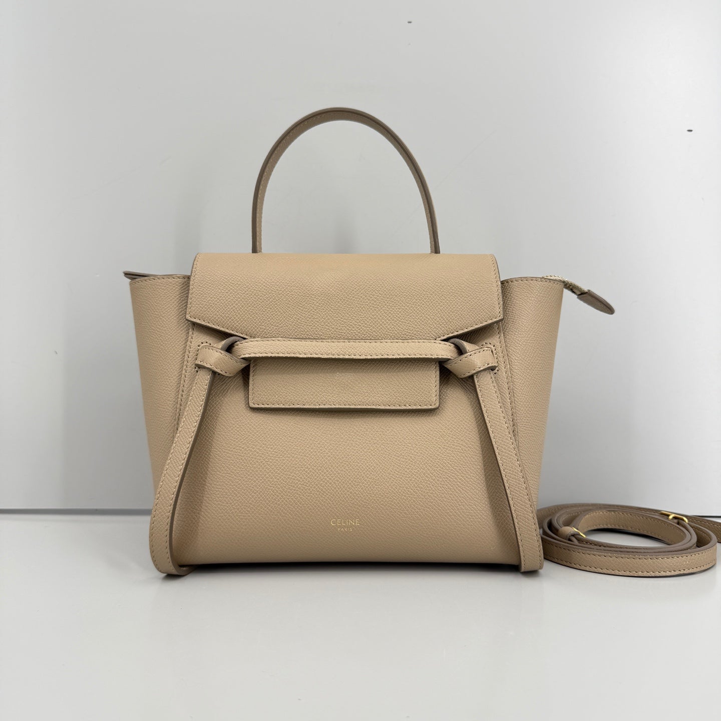 Celine - Belt Bag Nano - Leather - Beige - (mini)