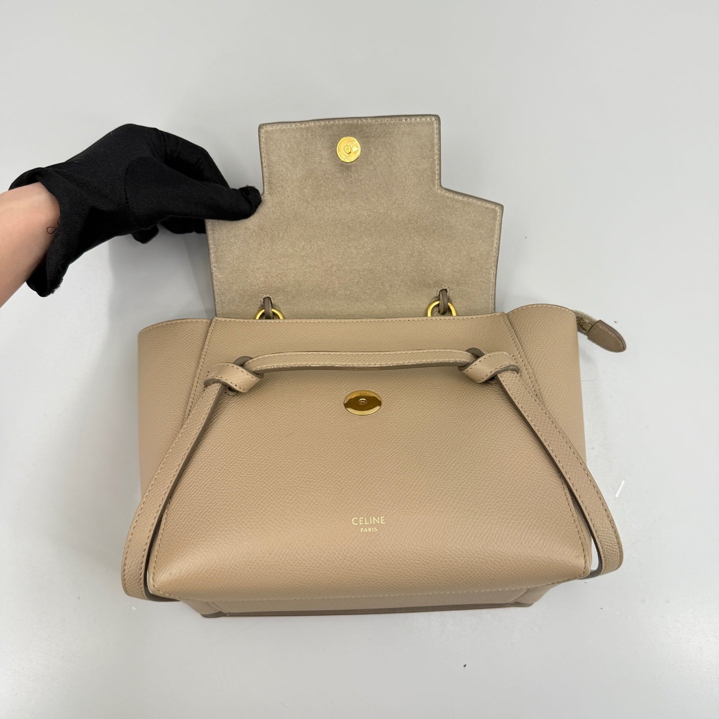 Celine - Belt Bag Nano - Leather - Beige - (mini)