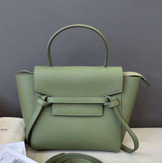 Celine - Belt Bag Nano - Leather - Green - (mini)