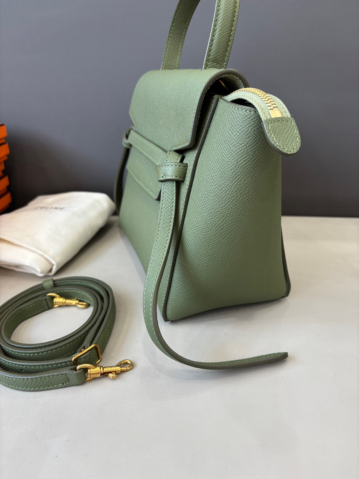 Celine - Belt Bag Nano - Leather - Green - (mini)
