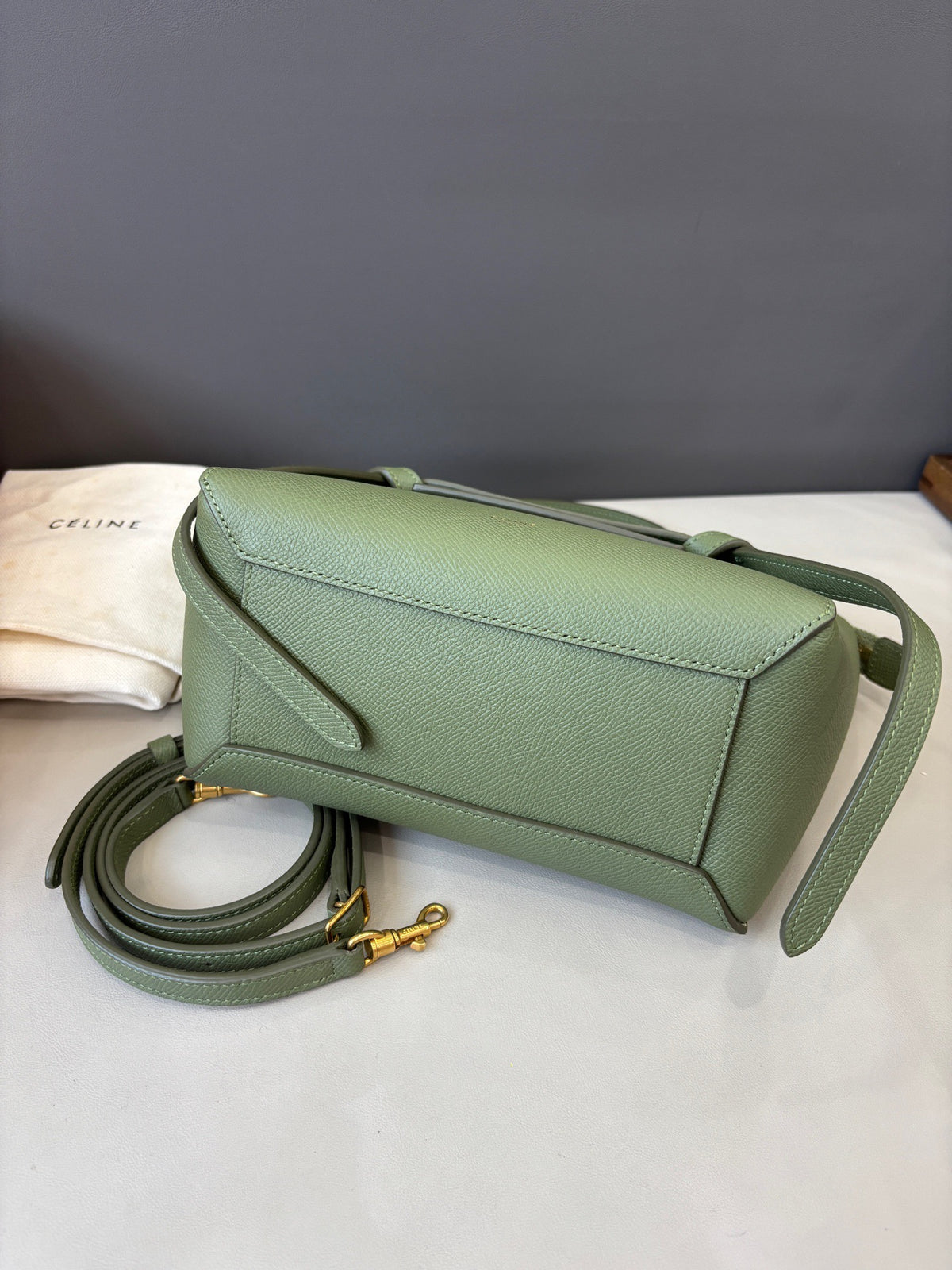 Celine - Belt Bag Nano - Leather - Green - (mini)