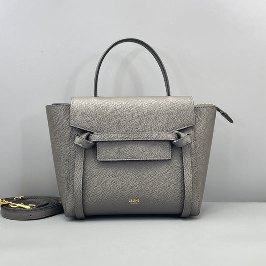 Celine - Belt Bag Nano - Leather - Grey - (mini)