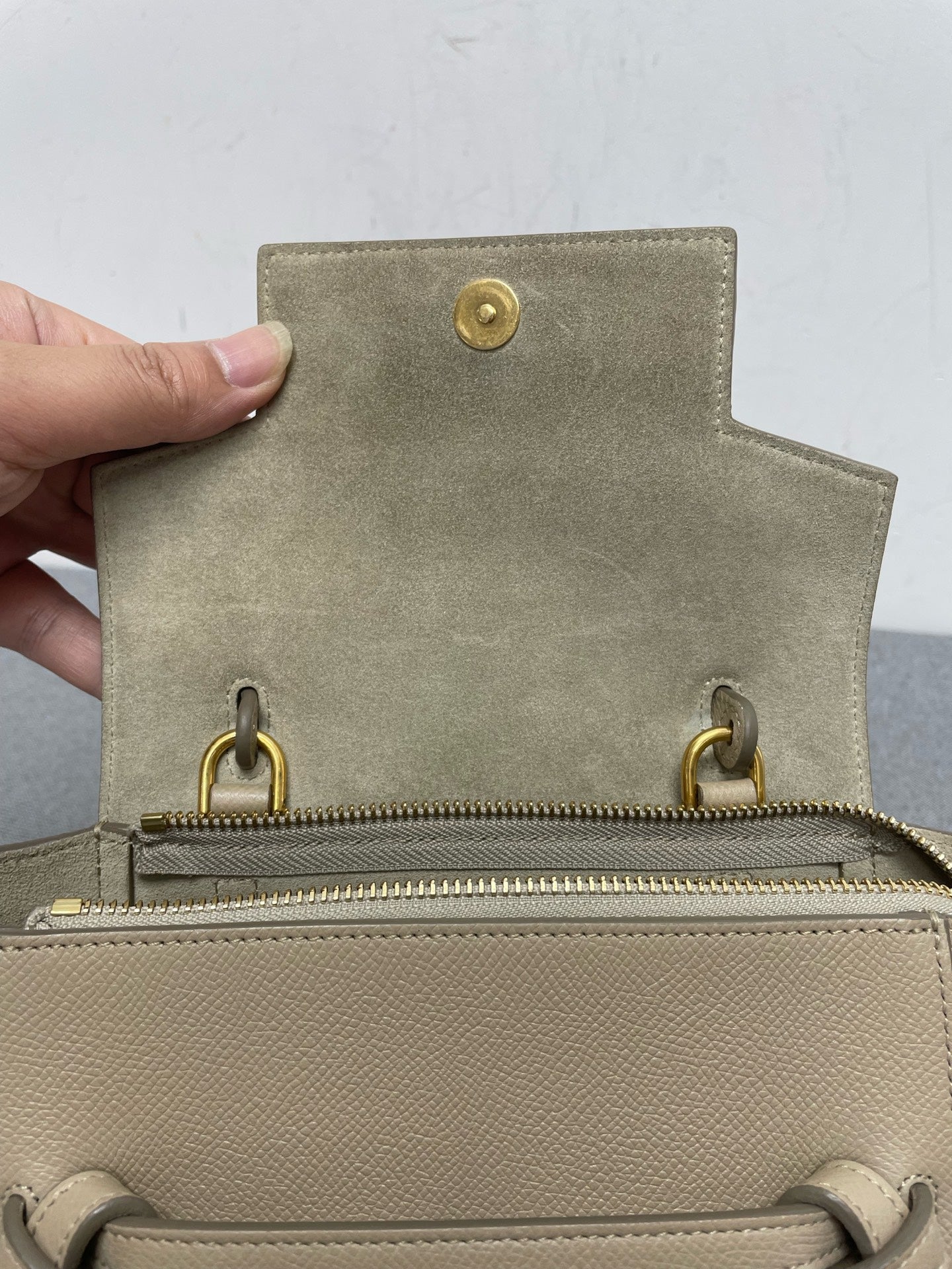 Celine - Belt Bag Nano - Leather - Grey - (mini)